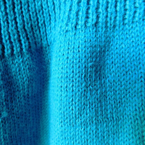 🌿 Electric Blue Sweater Hoodie Tunic - Picture 12 of 14